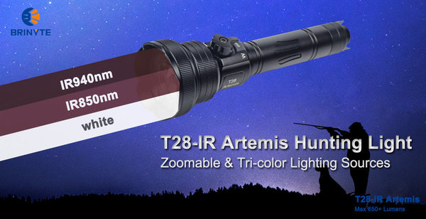 Brinyte T28 IR Artemis mit 650 Lumen